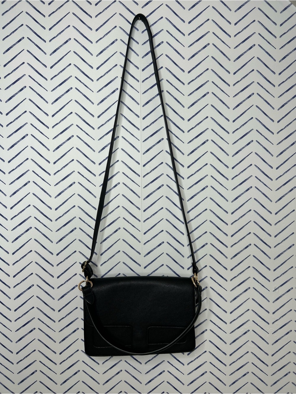 NWT Jones New York Black Leather Crossbody Shoulder Pocketbook - Picture 9 of 9
